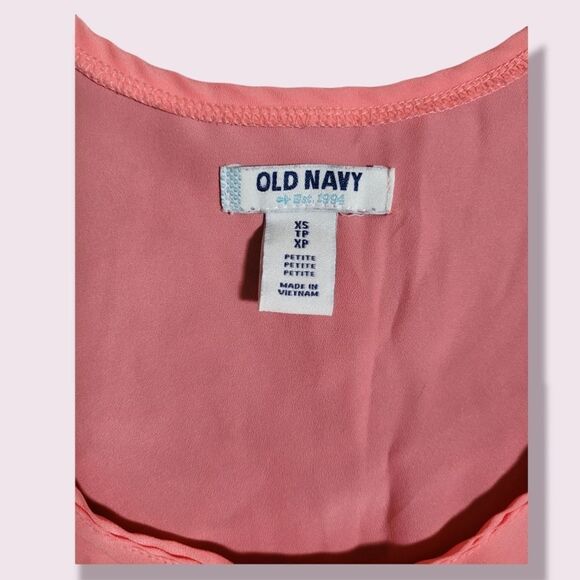 Old Navy Peach Tank Blouse XS Petite - Picture 2 of 5